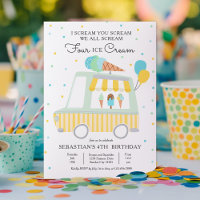 On hurle tous Four Ice Cream 4th Birthday Party