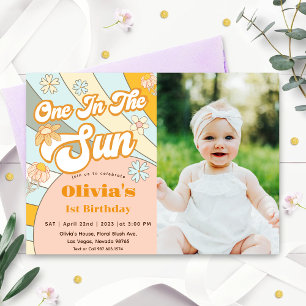 Invitation On In the Sun Rainbow 1er anniversaire