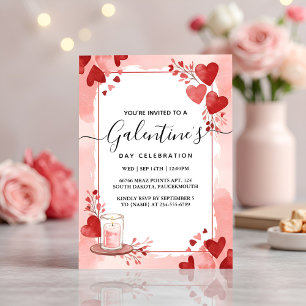 Invitation On Love Cute Femme Ado Fille Galentines Jour Vacan