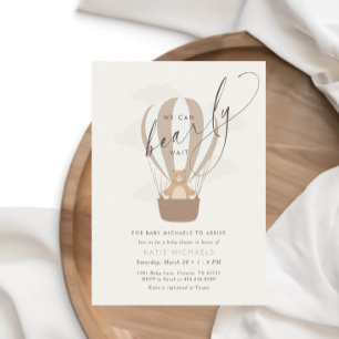 Invitation On Peut Attendre   Baby shower non sexiste