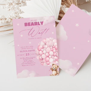 Invitation On Peut Attendre Le Baby shower De Balloon De Fill