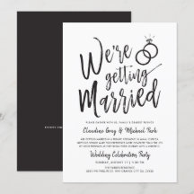 On se marie | Mariage après l'invitation de la fêt
