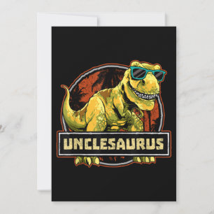 Invitation Oncleasaurus T rex Oncle Saurus Dinosaure
