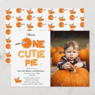 Invitation One Cutie Pie 1er Premier Anniversaire 