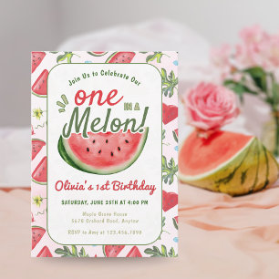 Invitation One in the Melon 1st Bird Summer party