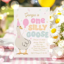One Silly Goose 1er Anniversaire fête Printemps An