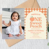 One Sweet Peach Photo 1er Anniversaire