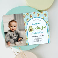 Onederder Avocado 1st Birthday Party Photo
