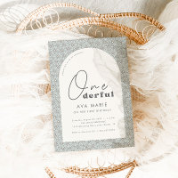 Onederful Retro Daisy Girls Mint 1er anniversaire