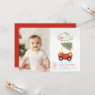 Invitation ONEderful Time Of The Year photo car 1er anniversa
