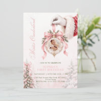 ONEderland d'hiver Ruban Rose Photo Premier Annive
