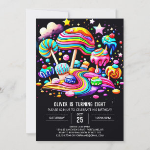 Invitation Online Candy Wonderland Anniversaire