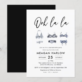 Invitation Ooh La Lingerie Douche Bachelorette Party