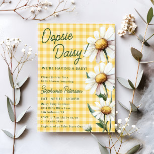 Invitation Oopsie Daisy Nous Allons Avoir un Bébé Daisy Baby