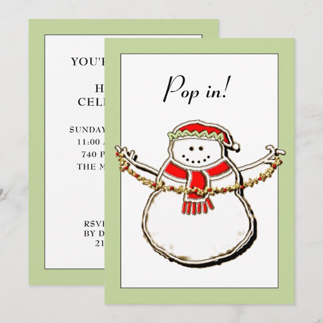 Invitation Open House (Devant / Derrière)