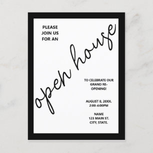Invitation Open House d'entreprise d'entreprise mo