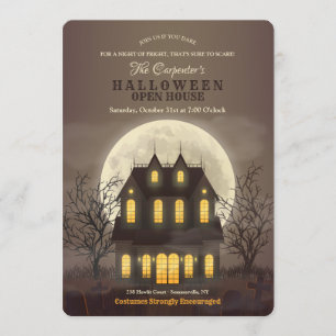 Invitation Open House d'Halloween