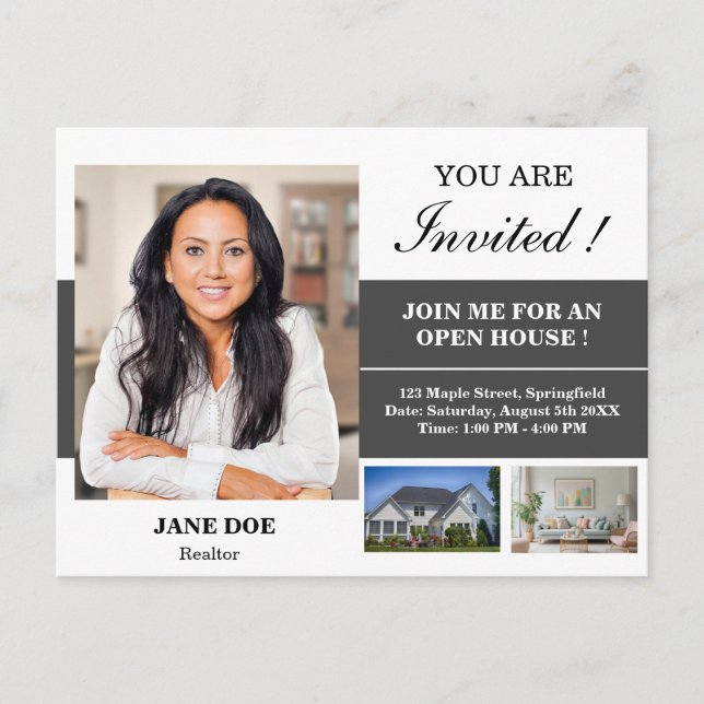 Invitation Open House Immobilier (Devant)