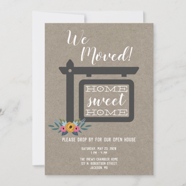 Invitation Open House, Invitation Déplacée (Devant)