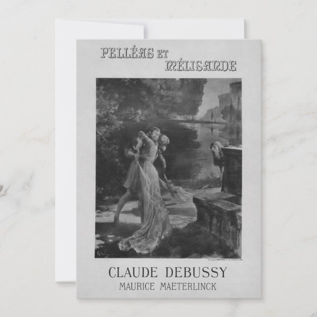 Invitation Opéra de Pelleas et Melisande, 1902 (Devant)