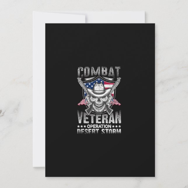 Invitation opération de l'ancien combattant tempête du désert (Devant)