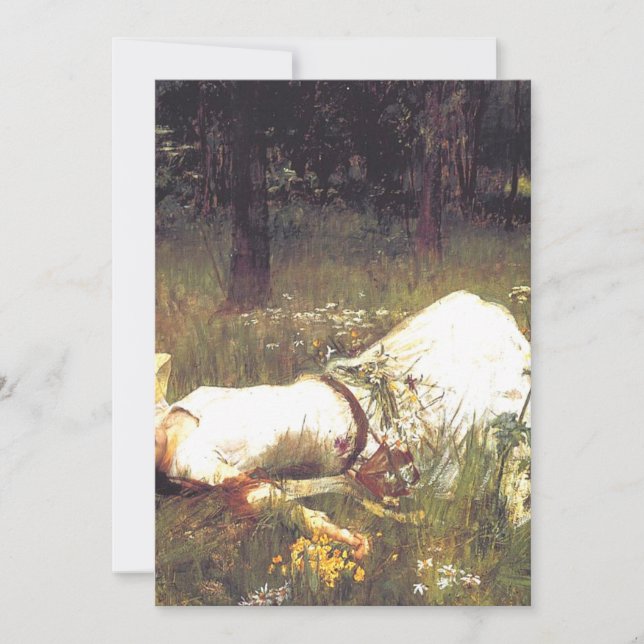 Invitation Ophelia 1889 By John William Waterhouse (Devant)