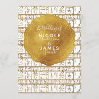 Or Blanc Égyptien Égypte Glamour Moderne Chic Mari