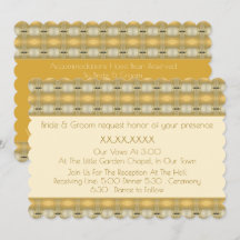 Or Et Crème Élégants À Motif