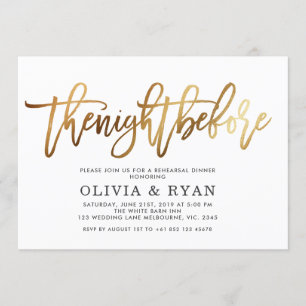 Invitation Or la nuit avant l'invitation