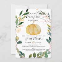 Orange Citrouille Wreath Genre Baby shower neurona