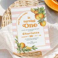 Orange Citrus Little Cutie Un 1er anniversaire