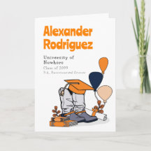 Orange Graduation Cap Cowboy Boot Arrangement