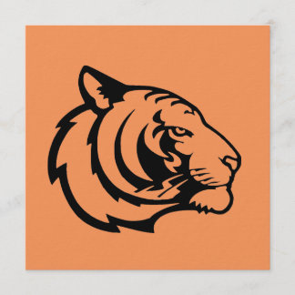 Invitation orange tigre