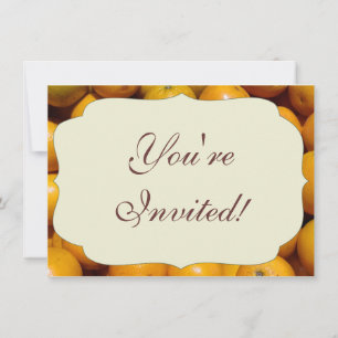 Invitation Oranges fruits Floride marché orange