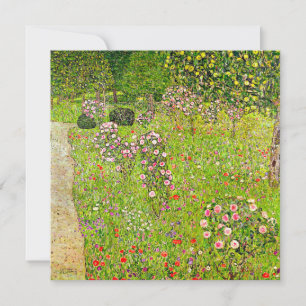 Invitation Orchard Gustav Klimt avec Rose