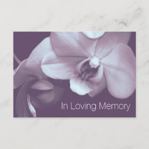 Invitation Orchid In Loving Memory 4 Célébration de la vie