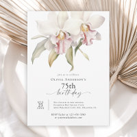 Orchidées blanches élégantes Floral 75e anniversai