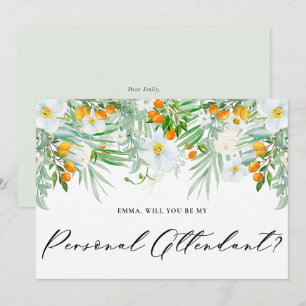 Invitation Orchidées et Kumquats être mon intendant personnel