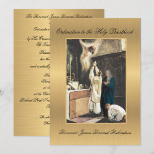 Invitation Ordination catholique à la Sainte Prêtr