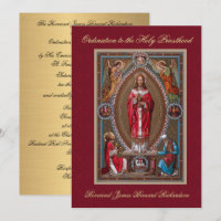 Invitation Ordination catholique à la Sainte Prêtr
