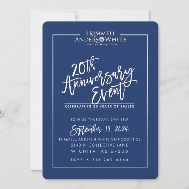 Invitation ORDRE D'IMPRESSION PERSONNALISÉ pour Kelsey - 20e  (Devant)
