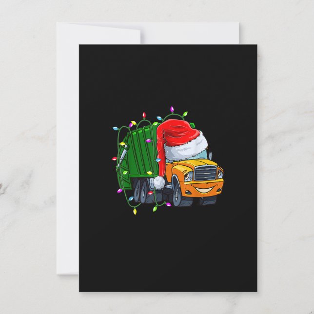 Invitation Ordures Camion feux Trucs de Noël Trucs Amoureux (Devant)