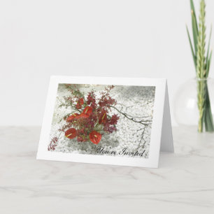 Invitation Oriental Zen Red Anthuriums Bouquet Toutes les occ