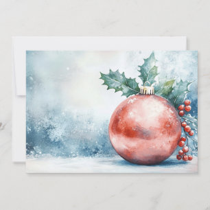 Invitation Ornement de Noël Festif