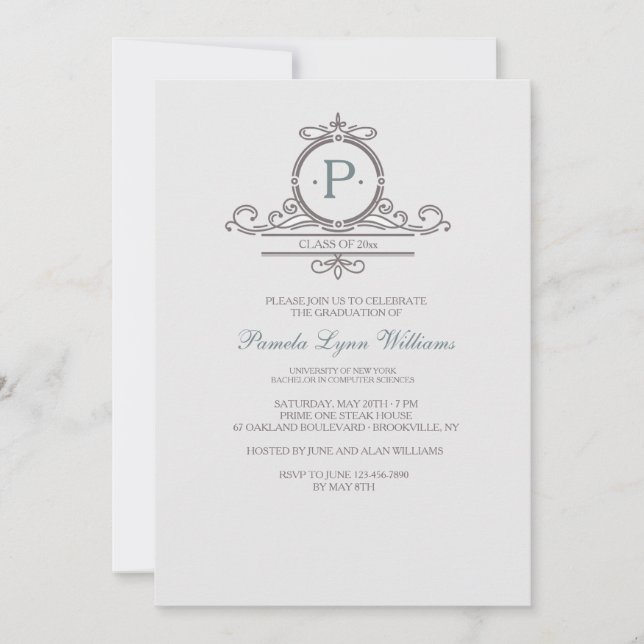 Invitation Ornementale Vintage 1 (Devant)