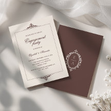 Ornementé Oval Crest Ancien Argent Brun Mariage Fi