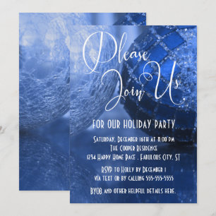Invitation Ornements de boule Photo, Fête de fin d'année, Ble