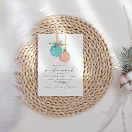 Invitation Ornements de Noël Révélation de genre hivernal