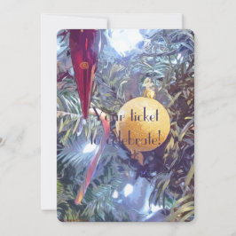 Invitation Ornements de vacances en hiver