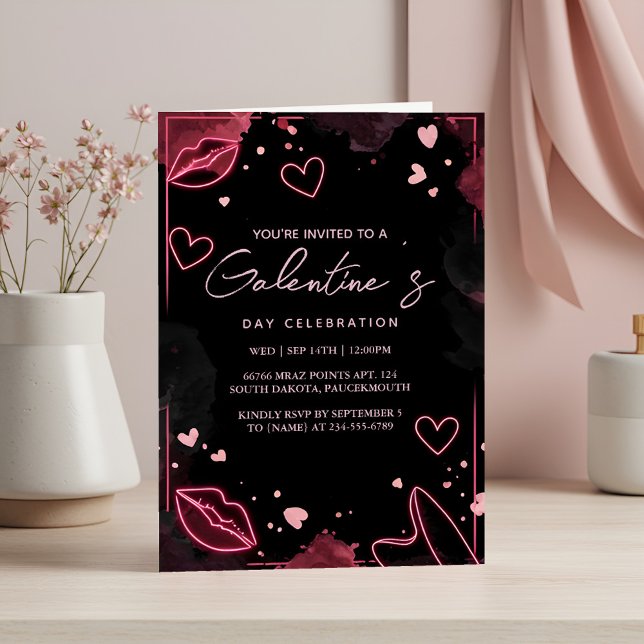 Invitation Ou Love mignonne Femme Ado Fille Galentines Jour V (Créateur téléchargé)